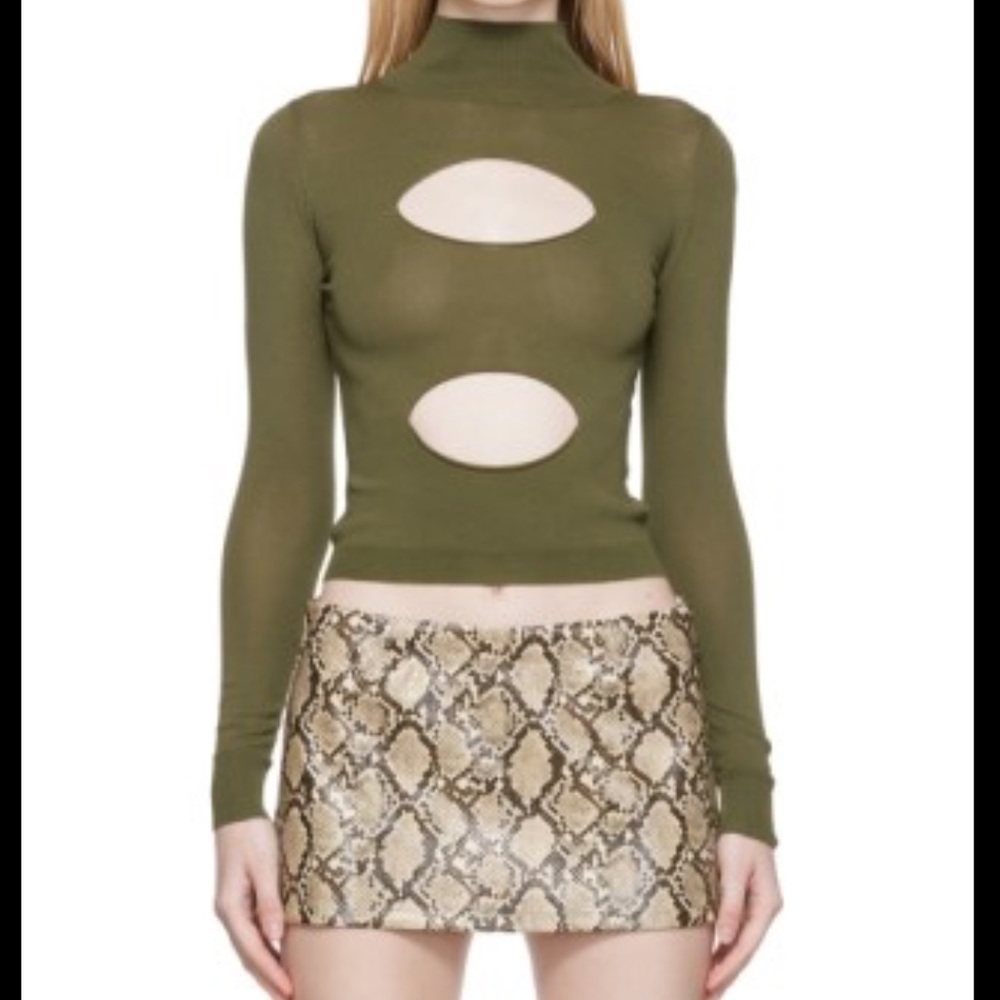 Miaou green Eros turtleneck